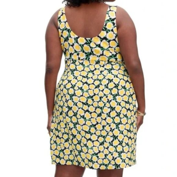 New Women's 90's Shift Yellow Poppy Mini Dress - DVF for Target - Picture 2 of 2